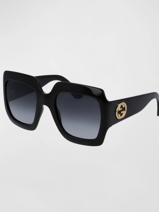 Gucci Black Oversized Square Sunglasses main image 4